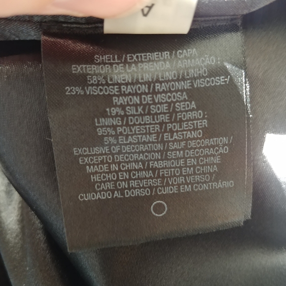 NWT Elie Tahari Silk Linen One Shoulder Dress 6 - Picture 10 of 14